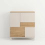 Hanah Home Armario Multiusos Mood - MD3-CS Arena y Roble